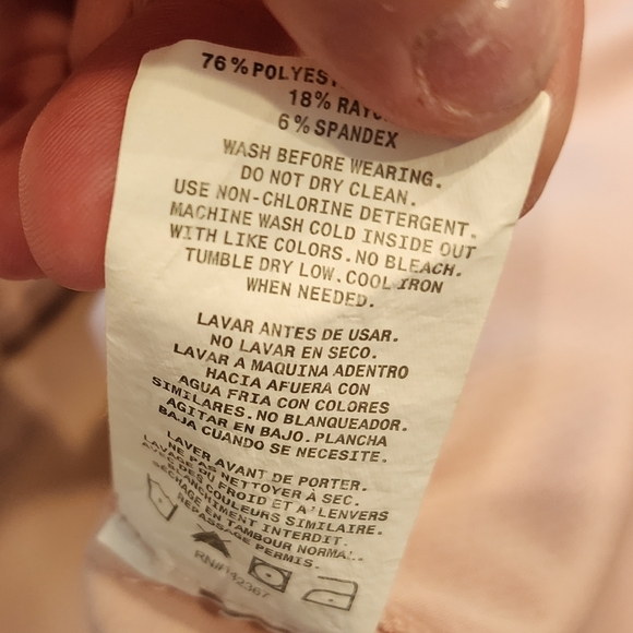 JAANUU 3-pocket V-Neck Pink Scrub Top women's size Large. - Picture 7 of 16